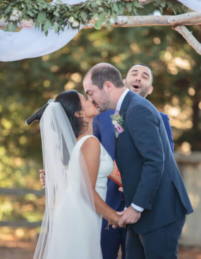 Bride and Groom's Kiss